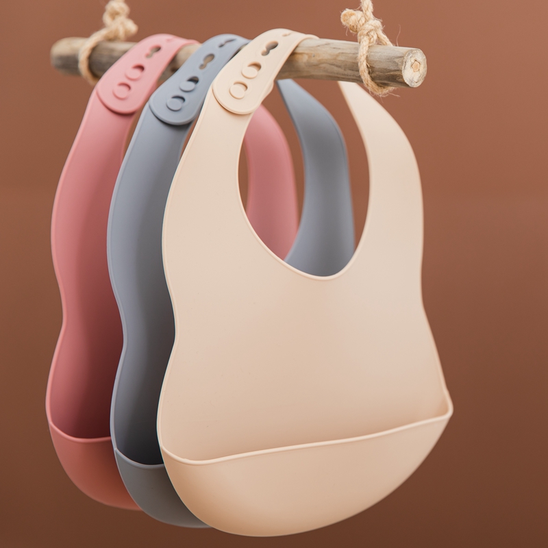 Silicone Baby Bibs - 0-3 세 아기 턱받이 BPA 무료