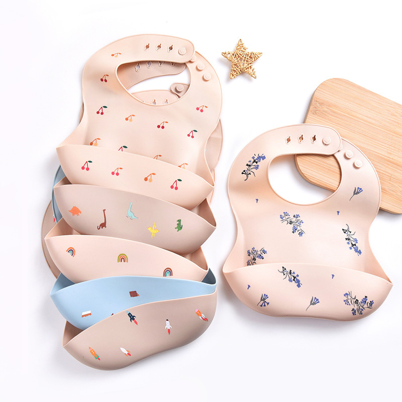 Silicone Baby Bibs - 실리콘 아기 턱받이, 4 단계 속도