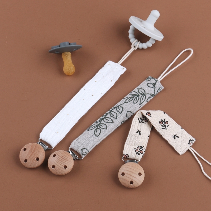 Baby Products Essentials - 목화 천 젖꼭지 클립 아기 Teether