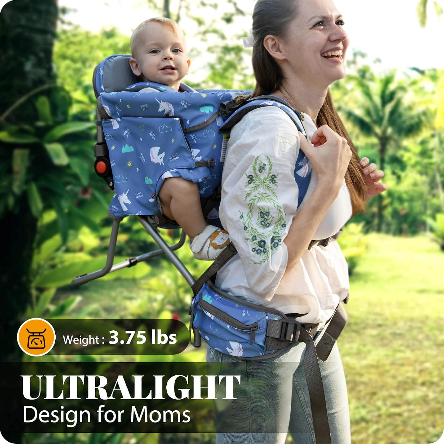 Ergonomic Baby Carrier - 초경량 아기 배낭 캐리어, 안전 시트가