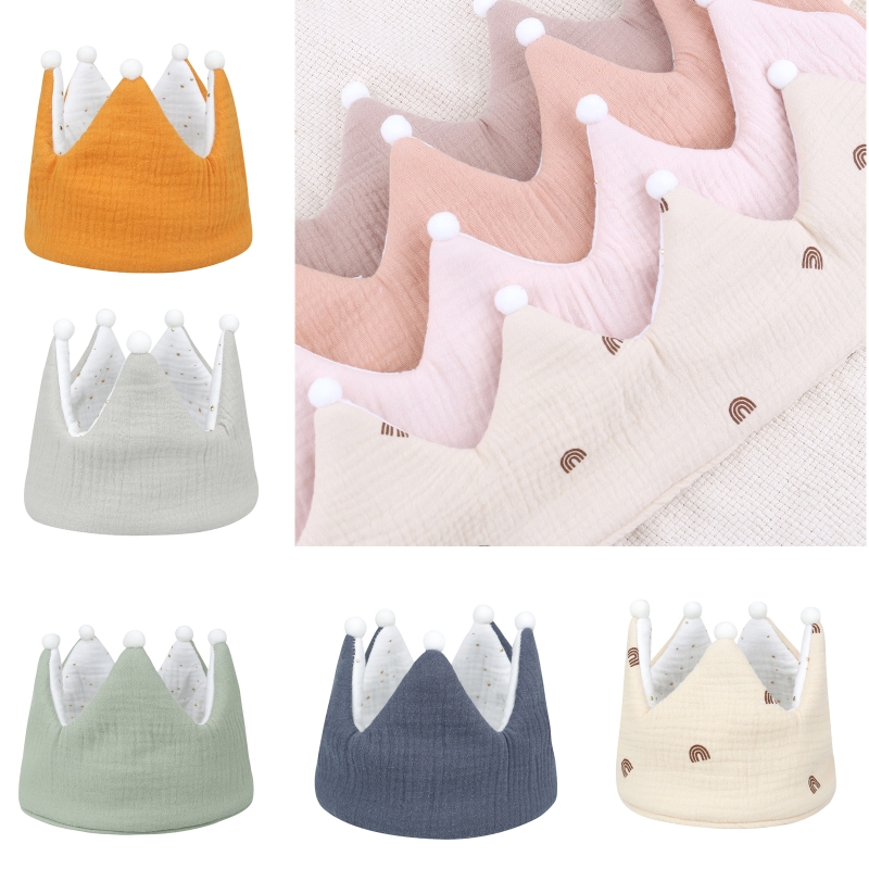 Baby Products Organic - 아기 생일 모자 크라운 모자 소년