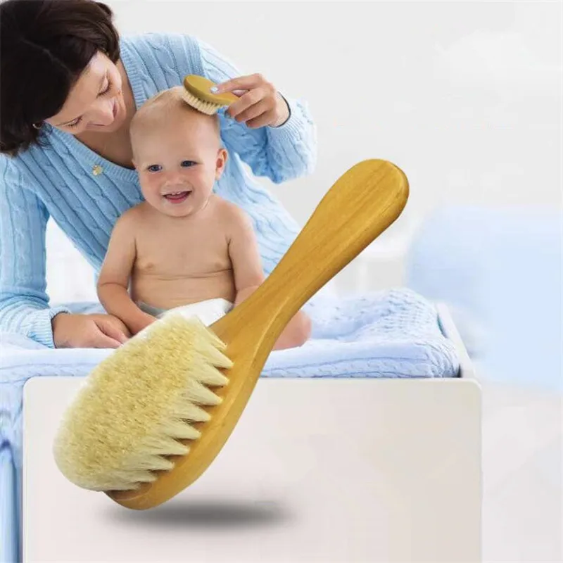 베이비 케어 순수 천연 양모 아기 나무 브러쉬 빗 브러 - Baby Products Essentials 리뷰 및 가격