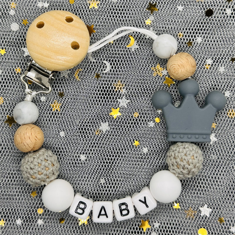 맞춤형 이름 아기 너도밤나무 나무 씹는 구슬 젖꼭지 클 - Baby Products Newborn 리뷰 및 가격