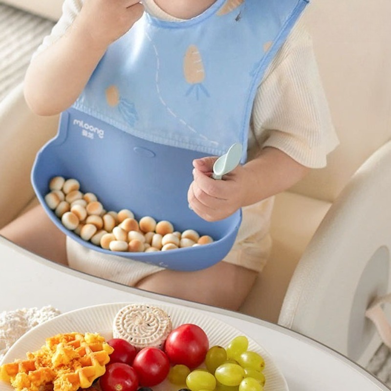 어린이 방수 턱받이 아기 턱받이 부드러운 실리콘 스카프 - Silicone Baby Bibs 리뷰 및 가격
