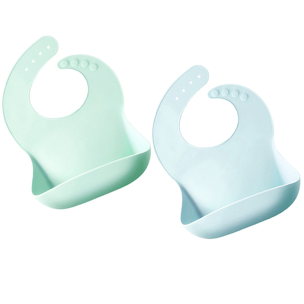 2pcs 실리콘 베이비 드롤 턱받이 버튼 클로저 푸드  - Silicone Baby Bibs 리뷰 및 가격