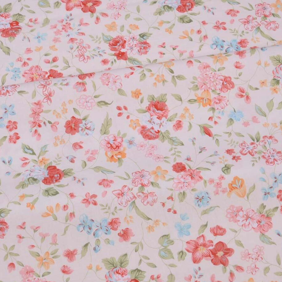 보라색 핑크 꽃 능 직물 코 튼 원단, DIY 바느질  - Baby Products Organic 리뷰 및 가격