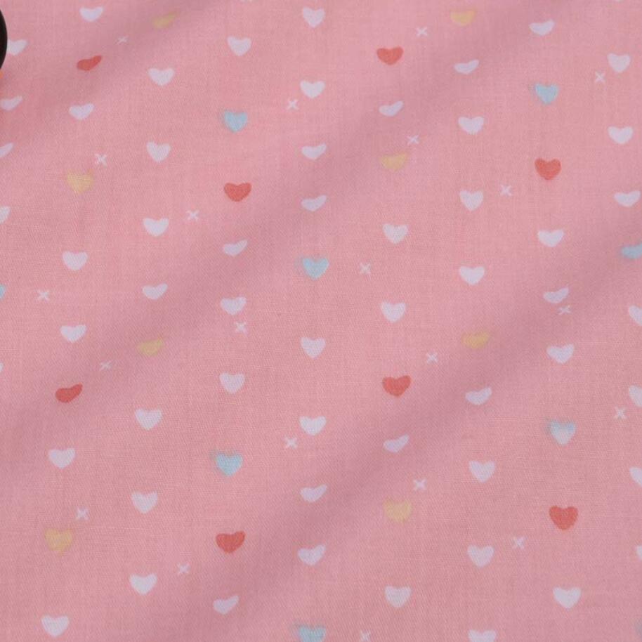 보라색 핑크 꽃 능 직물 코 튼 원단, DIY 바느질  - Baby Products Organic 리뷰 및 가격