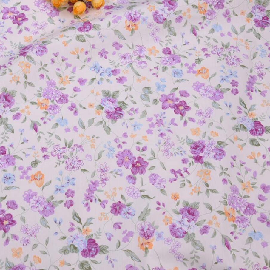 보라색 핑크 꽃 능 직물 코 튼 원단, DIY 바느질  - Baby Products Organic 리뷰 및 가격