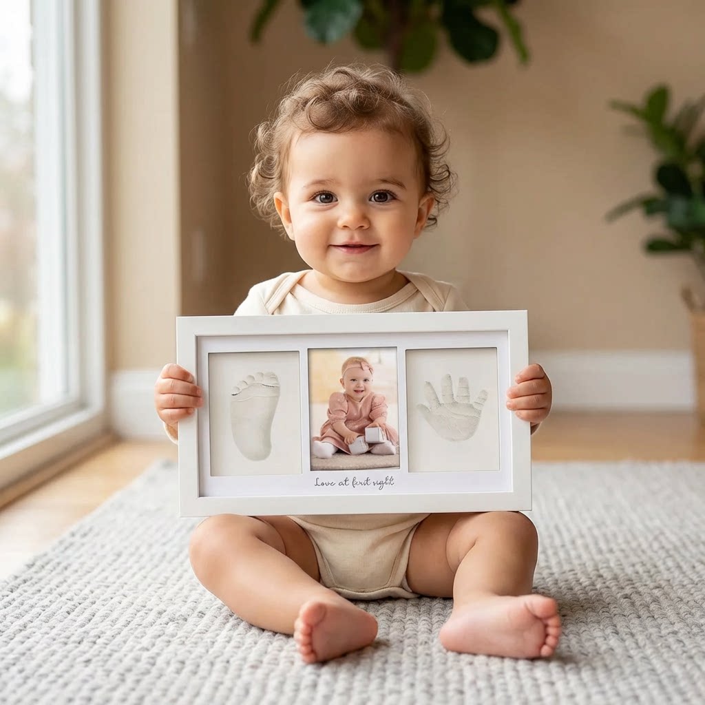 아기 손발자국 점토 키트 신생아 기념 사진 액자 디스플 - Baby Products Organic 리뷰 및 가격