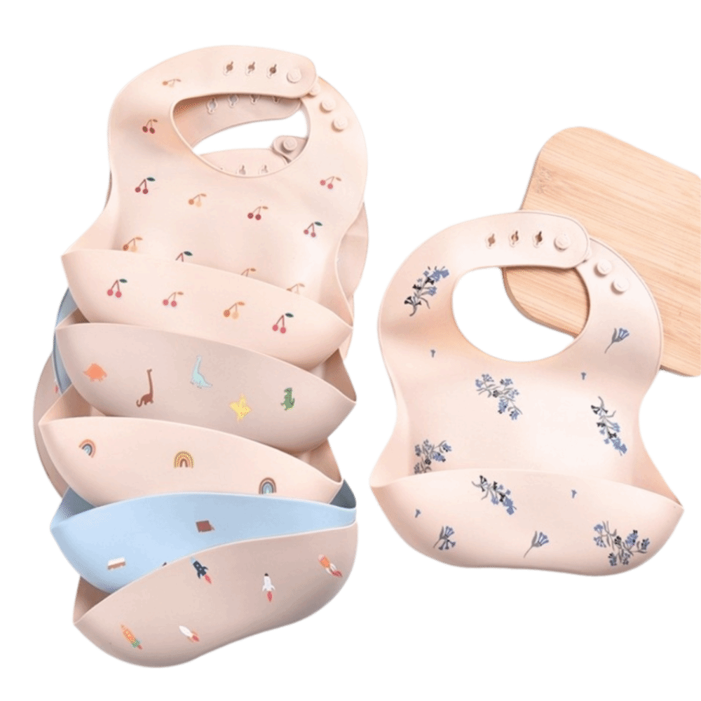 새로운 실리콘 아기 식사용 턱받이 조절 가능한 스트랩  - Silicone Baby Bibs 리뷰 및 가격