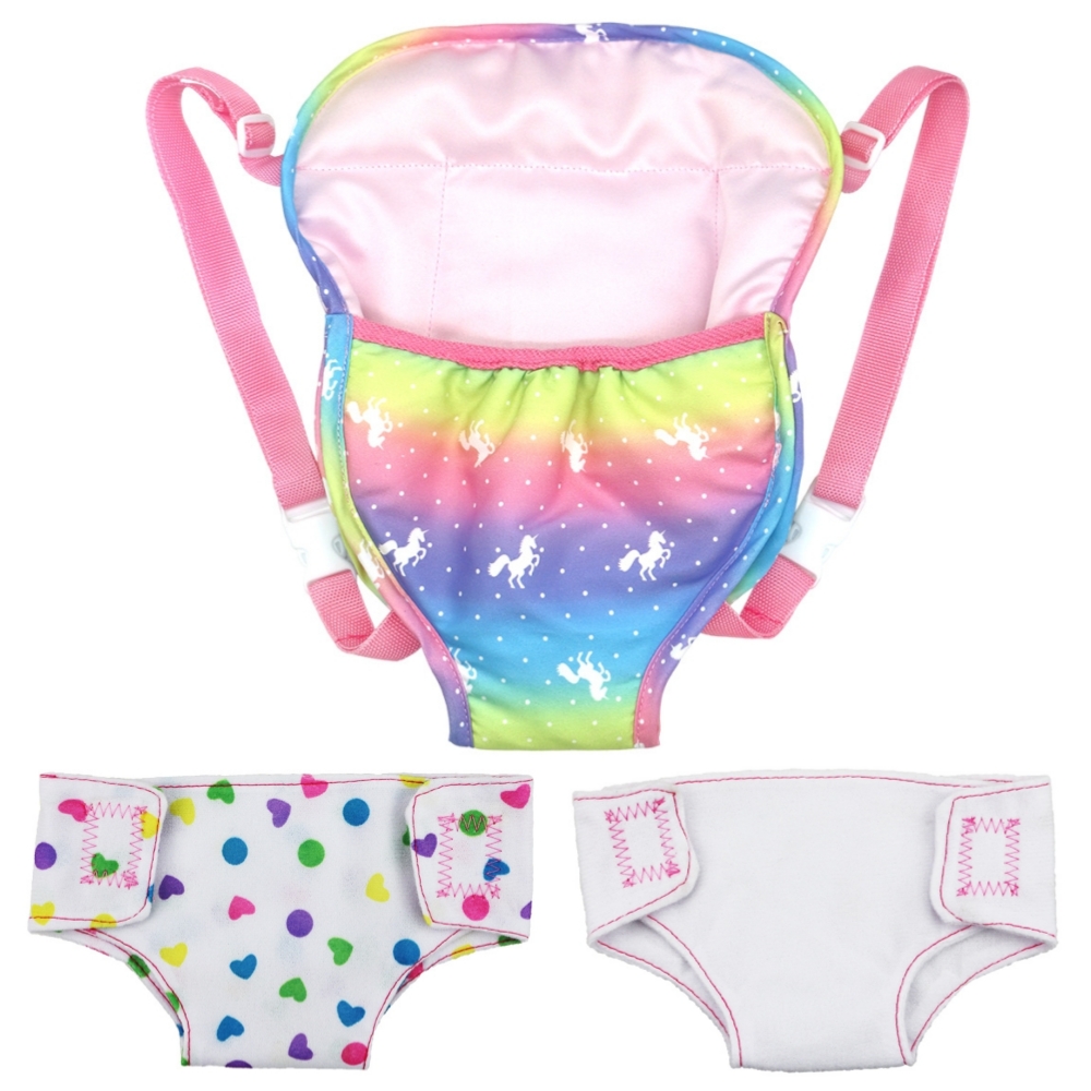 2pcs 인형 기저귀 속옷과 배낭 스트랩 세트 18in - Baby Products Carry Bag 리뷰 및 가격
