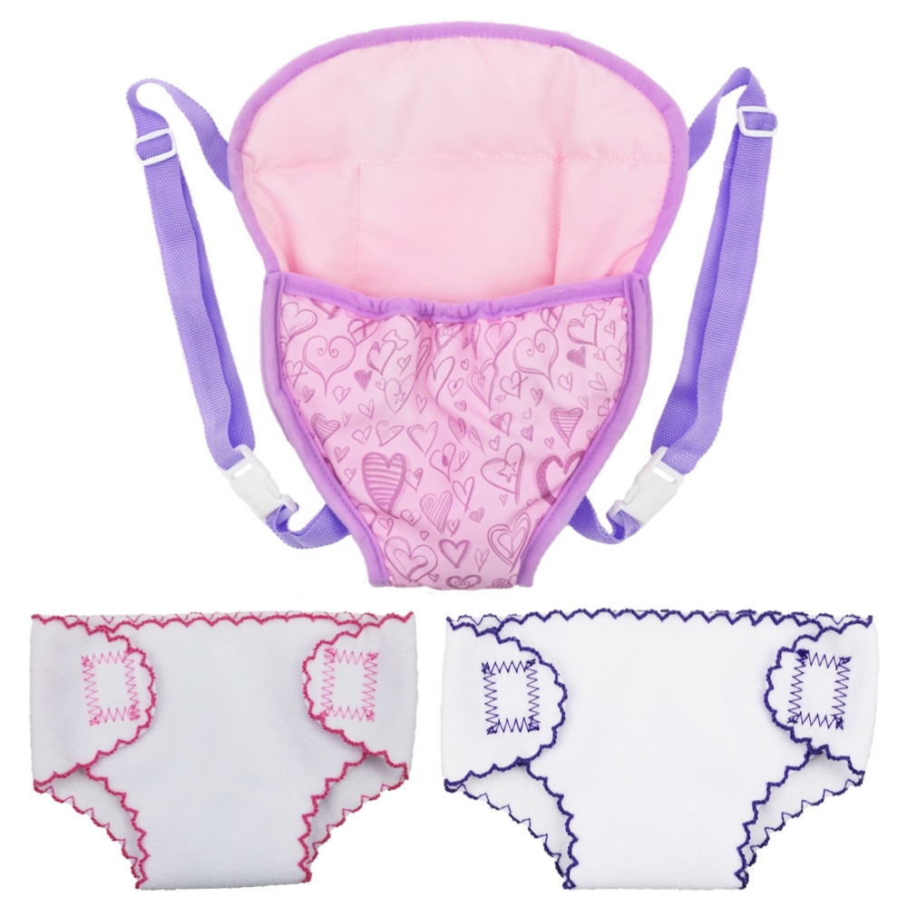 2pcs 인형 기저귀 속옷과 배낭 스트랩 세트 18in - Baby Products Carry Bag 리뷰 및 가격