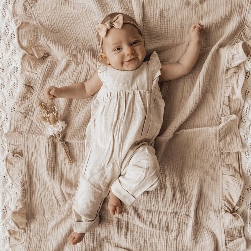 INS Ruffled Muslin 아기 Swaddle  - Baby Products Organic 리뷰 및 가격